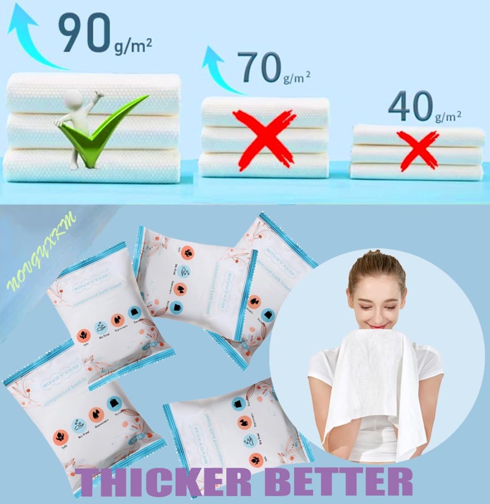 6 Packs Large Compressed Towel – обзор и цена Beach Towel Large