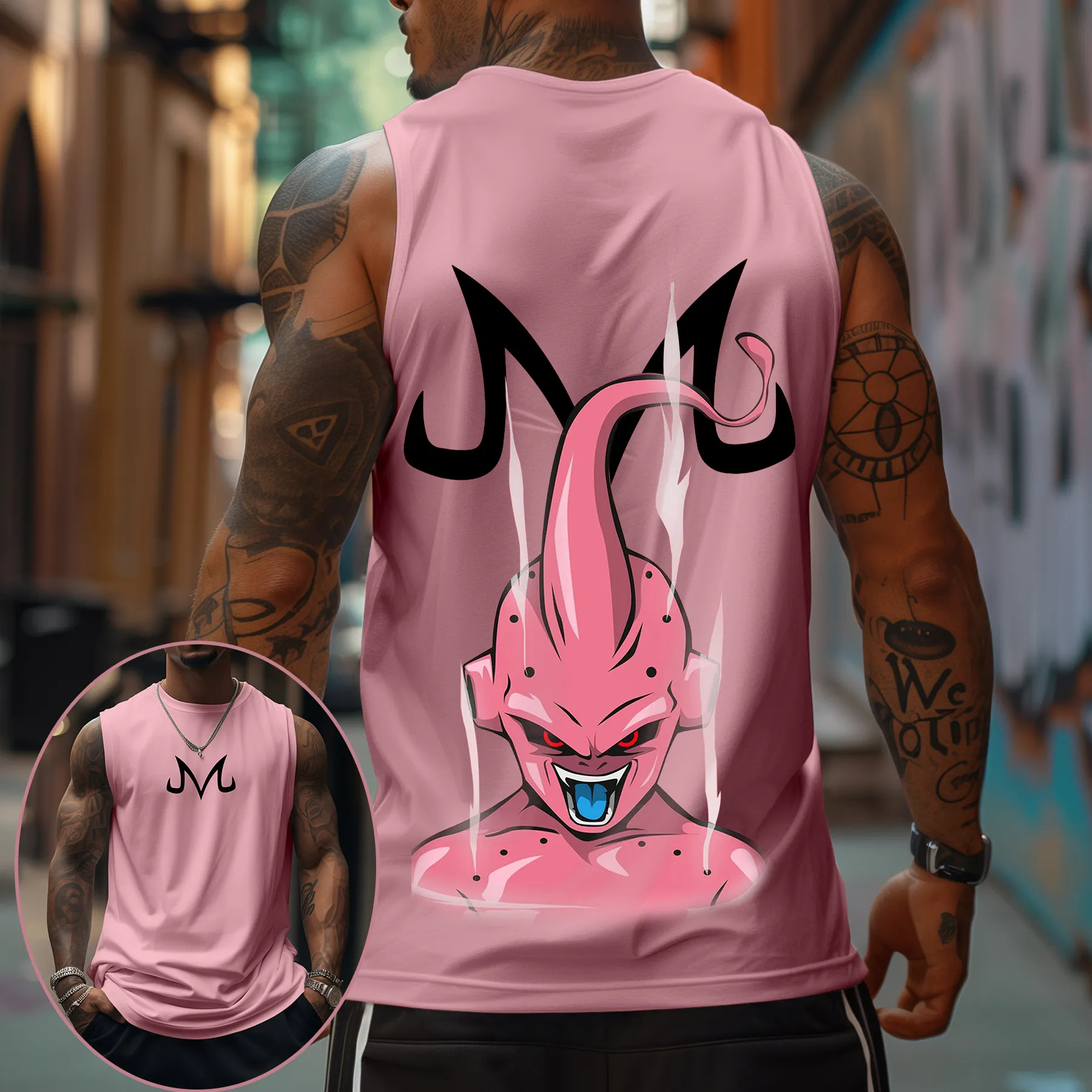 Majin Buu Dragon Ball Anime Pr – обзор и цена Tank Top Muscle