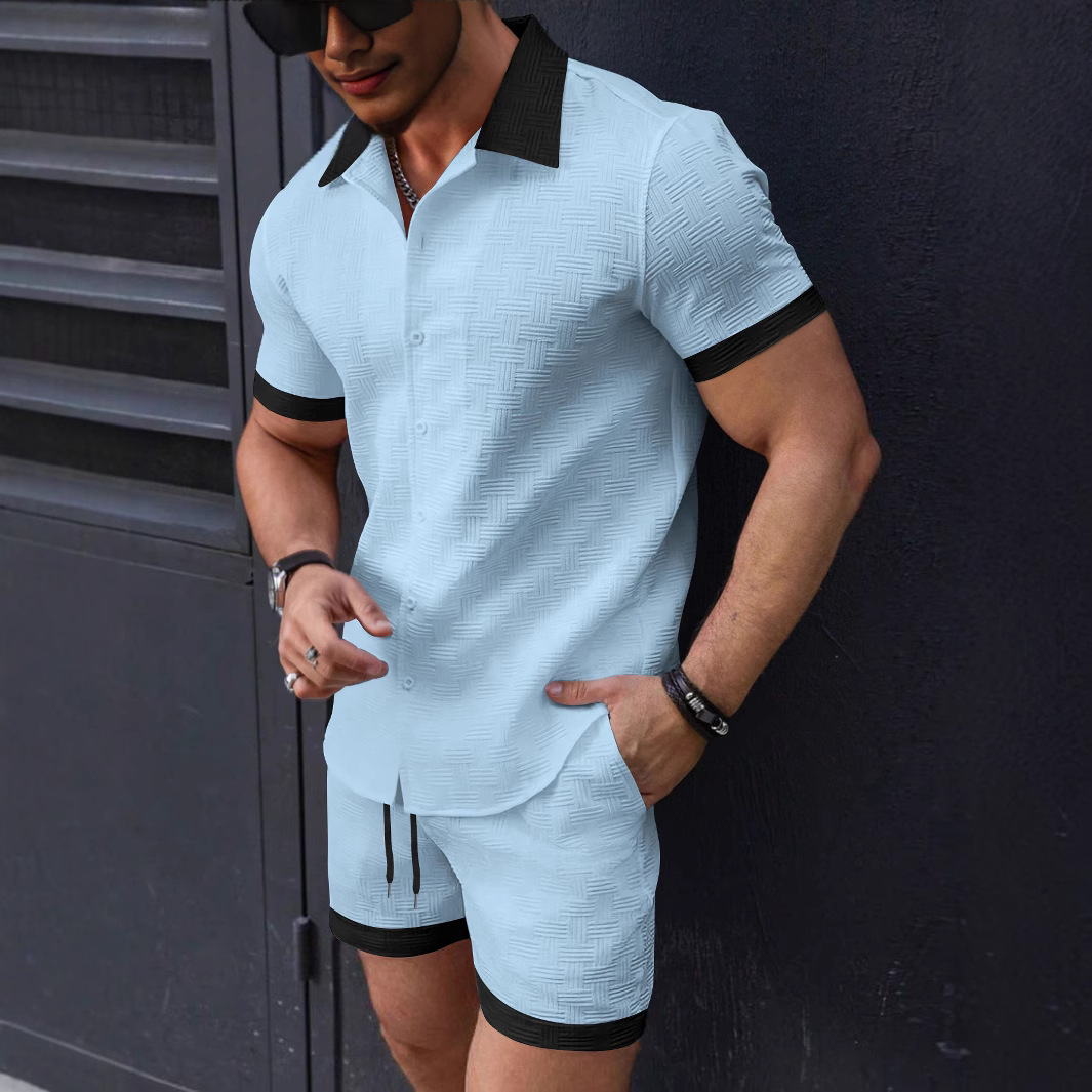 Matching Sets Trend Men Suit   – обзор и цена Short Linen Drawstring
