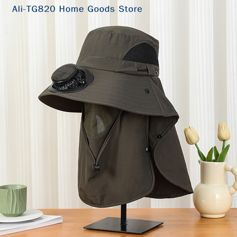 [TG820]Men Fan Hat With Solar  – обзор и цена Bucket Hat Straw