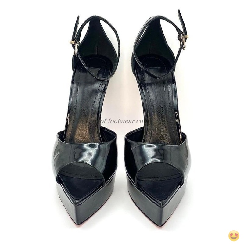 2026 Women's black/nude patent – обзор и цена Casual Sandal Leather