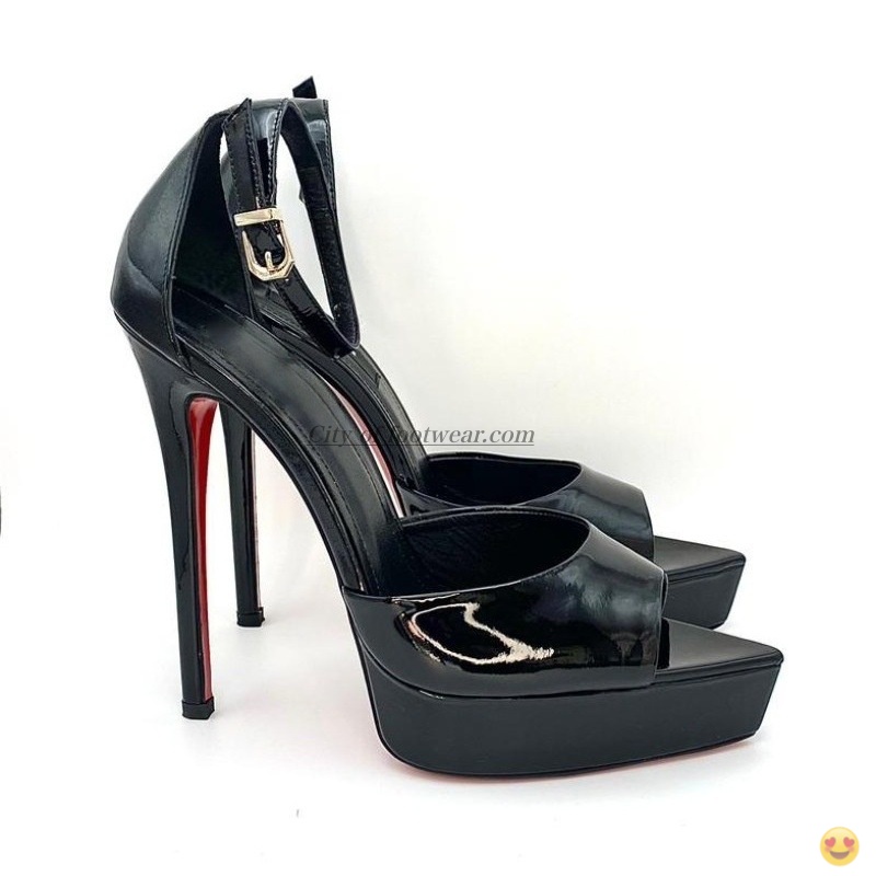2026 Women's black/nude patent – обзор и цена Casual Sandal Leather