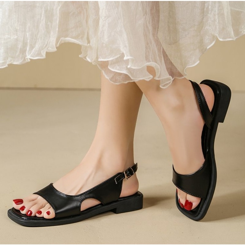 2026 summer retro women's sand – обзор и цена Casual Sandal Leather