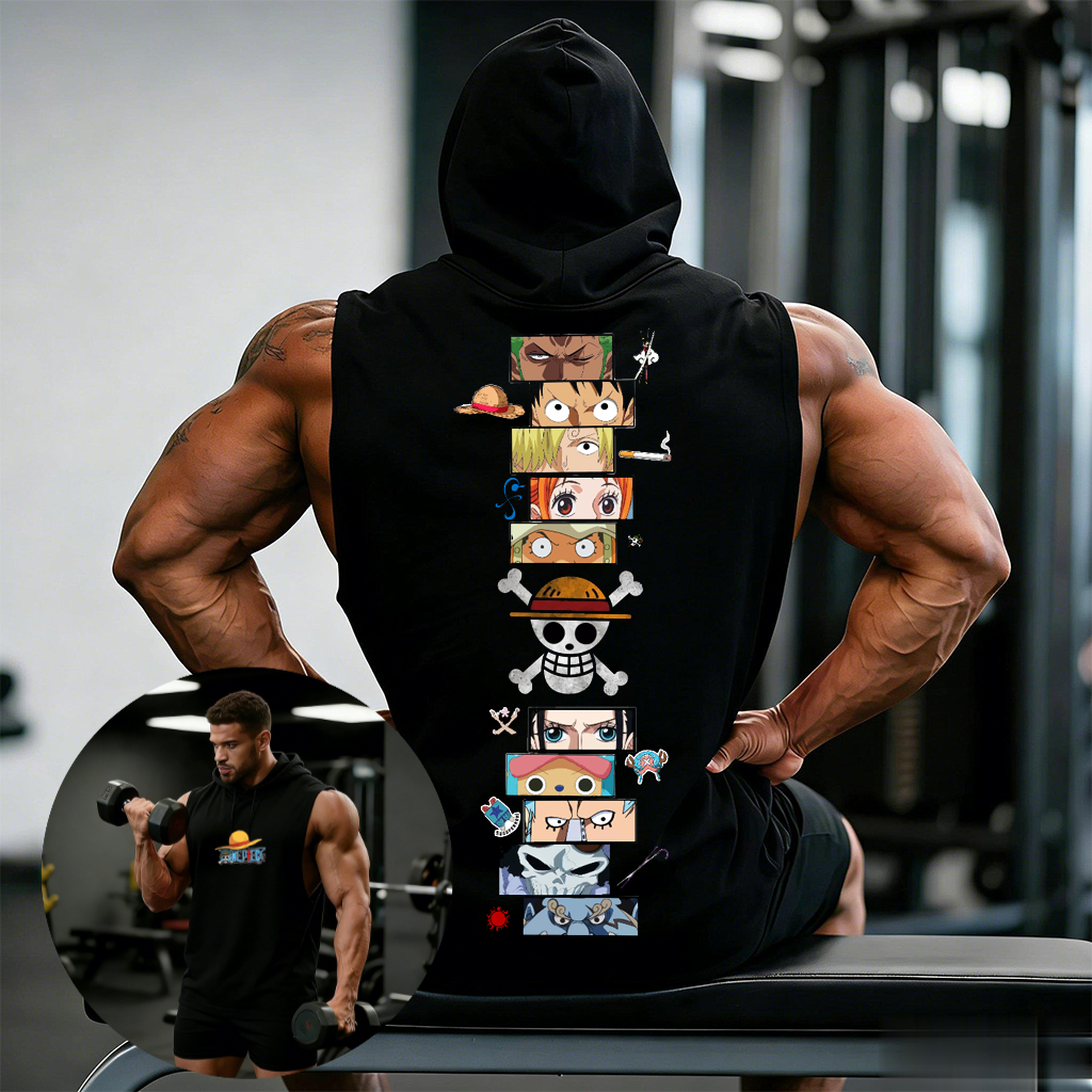 One Piece Anime Hoodie Sleevel – обзор и цена Tank Top Muscle
