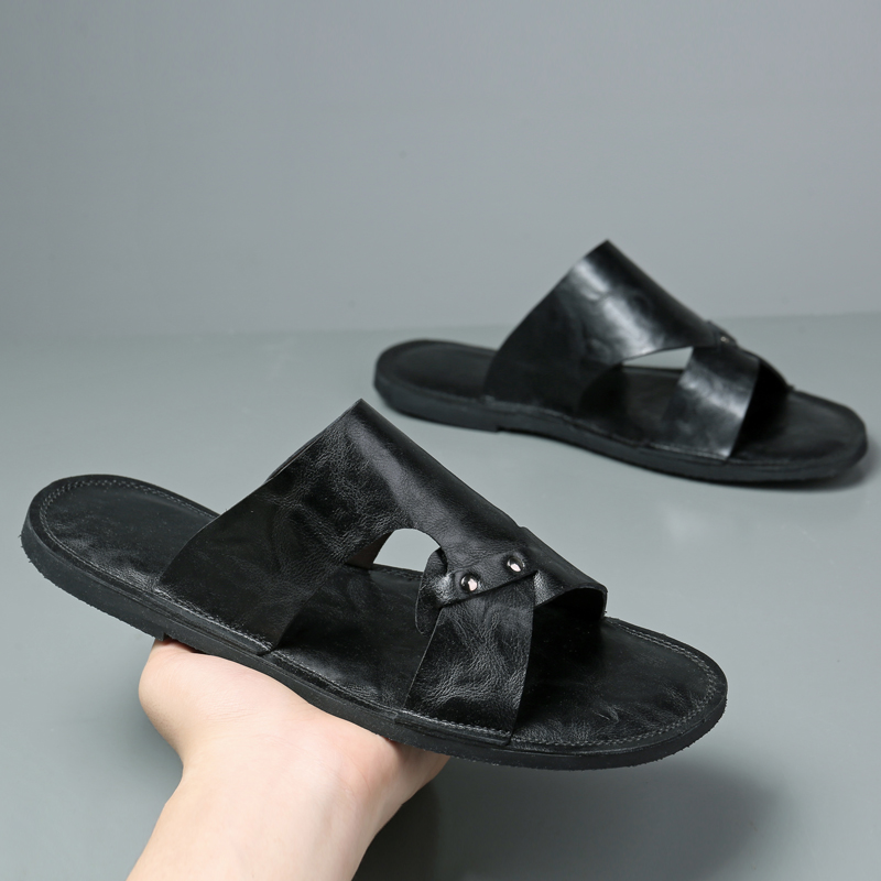 Handmade Leather Slippers Men  – обзор и цена Flip Flop Leather Men