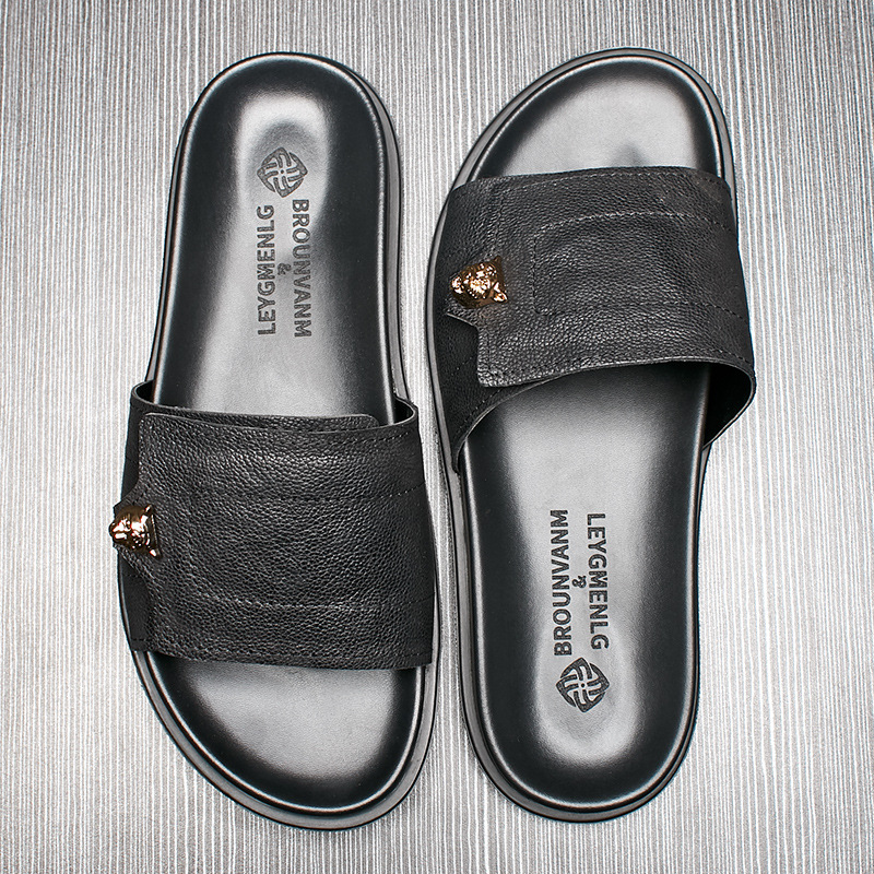 2025 New Genuine Leather Slipp – обзор и цена Flip Flop Leather Men