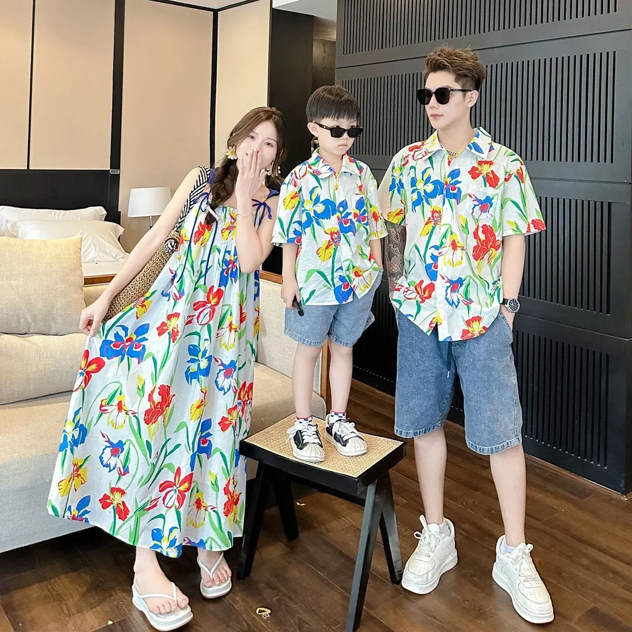 VacationClothes Korean Mommy a – обзор и цена Resort Shirt Floral