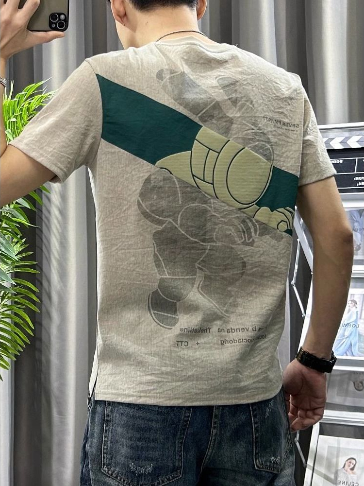 Male Tees Shirts White Linen T – обзор и цена Short Linen Drawstring