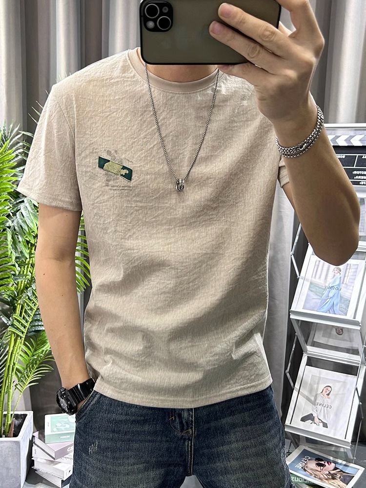 Male Tees Shirts White Linen T – обзор и цена Short Linen Drawstring