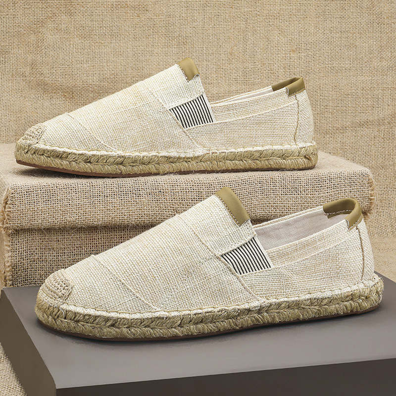 2025New Men Linen Casual Shoes – обзор и цена Espadrille Slip On