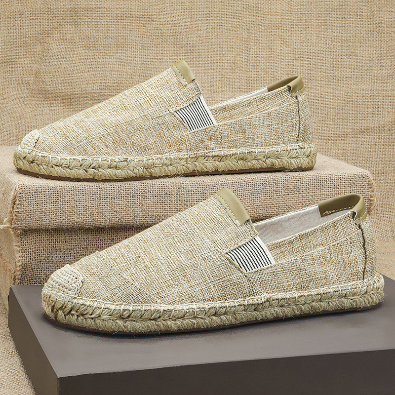 2025New Men Linen Casual Shoes – обзор и цена Espadrille Slip On