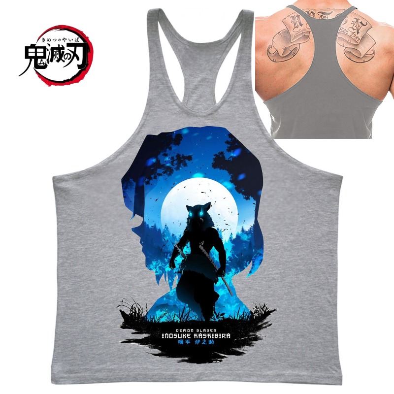 (Demon Slayer) GYM Mens Tank T – обзор и цена Tank Top Muscle