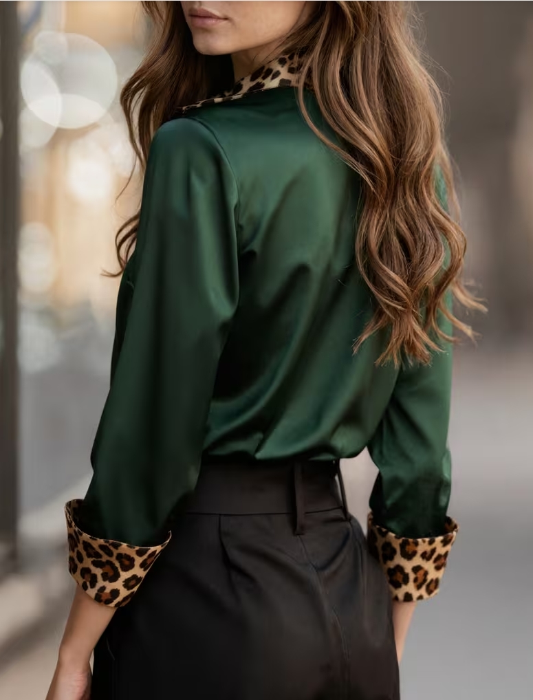 Elegant Long Sleeve Button Dow – обзор и цена Shirt Camp Collar