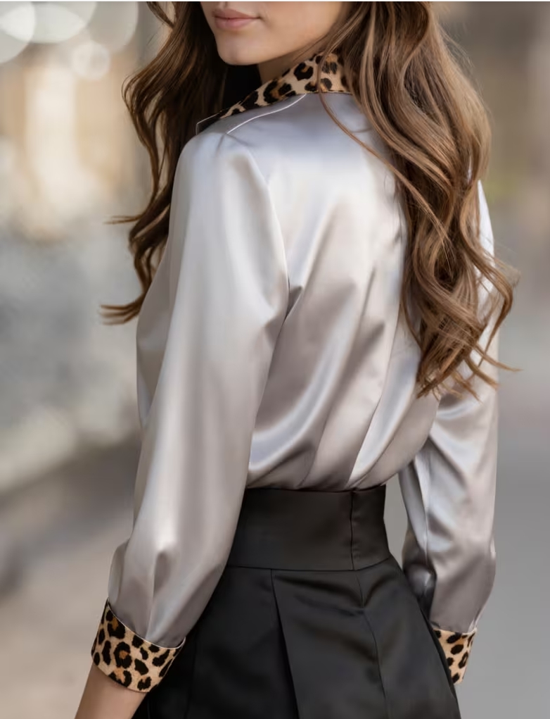 Elegant Long Sleeve Button Dow – обзор и цена Shirt Camp Collar