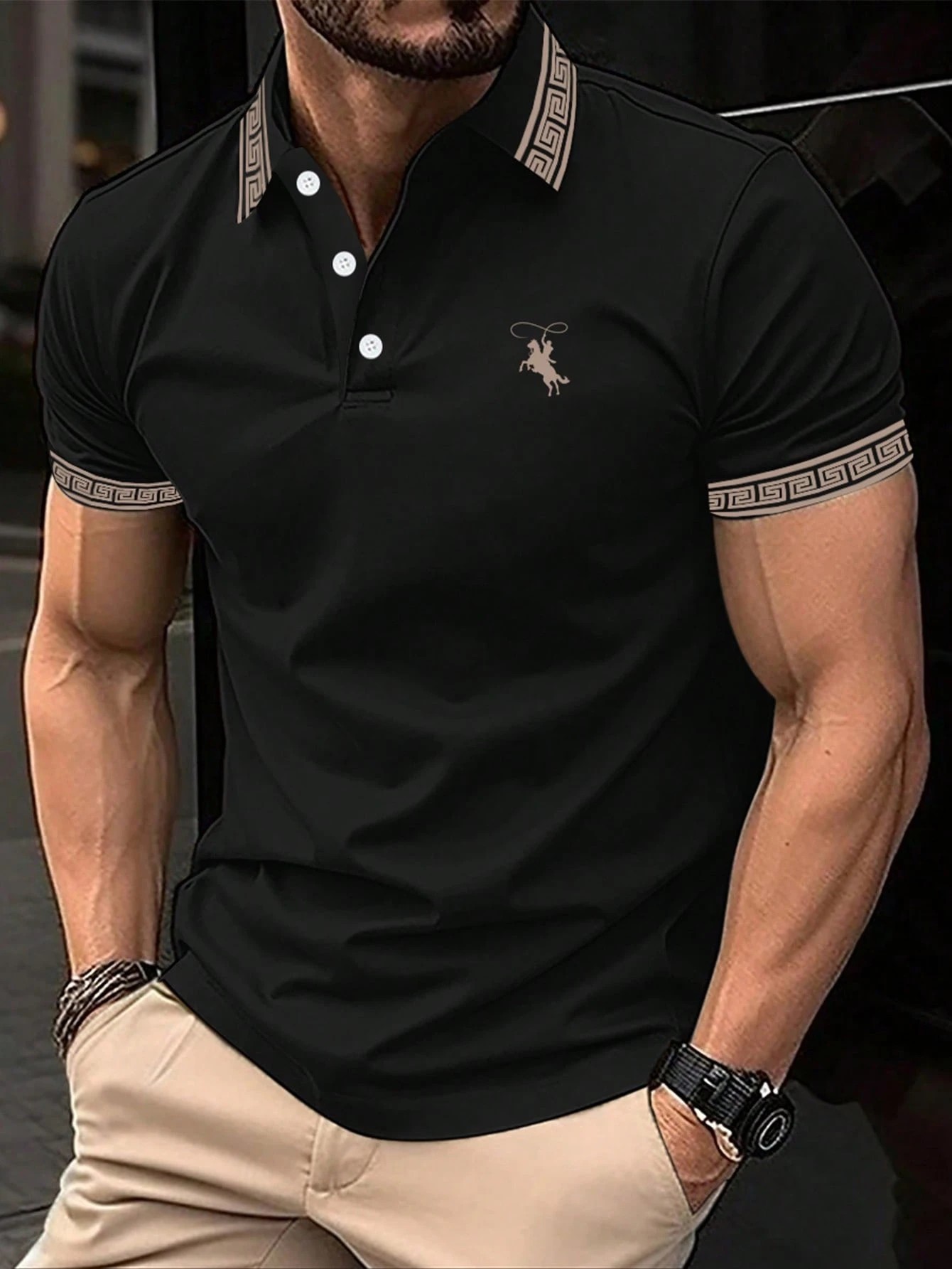 The new men's short-sleeved PO – обзор и цена Polo Shirt Pique